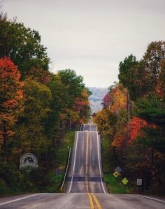 Route 303 by State Road in Hinckley. Watching for traffic, I took seven quick shots while crossing the road several times.