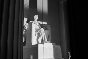 Worker who cleans the Lincoln Memorial in Washington, DC