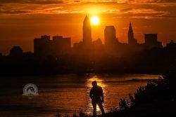 The hill at Edgewater Park is a great spot to hang out and take in a sunrise.